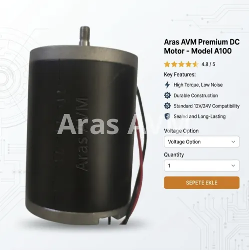 G5 Masaj Cihazı Motoru  Aras AVM Premium DC Motor - Model A100 - Lazer Cihazı